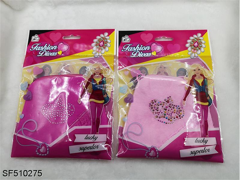 中号裙子加独角兽头扣套装 珠片五角星波点