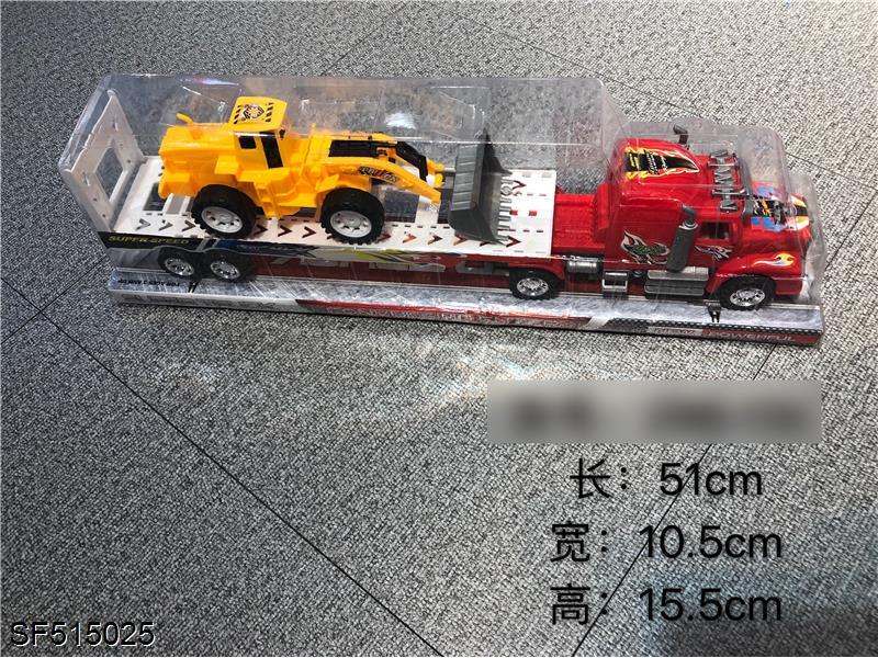 惯性拖头车+1只滑行工程车(4款混装)