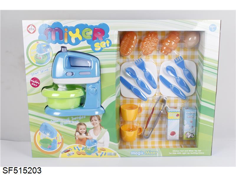 搅拌机套装配餐具/面包/牛奶(18PCS)