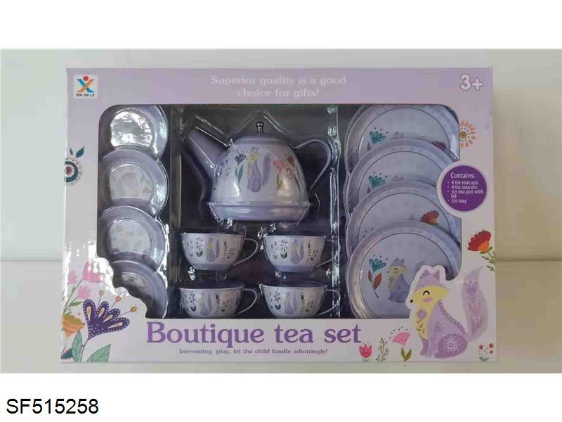 过家家马口铁小猪佩奇茶具