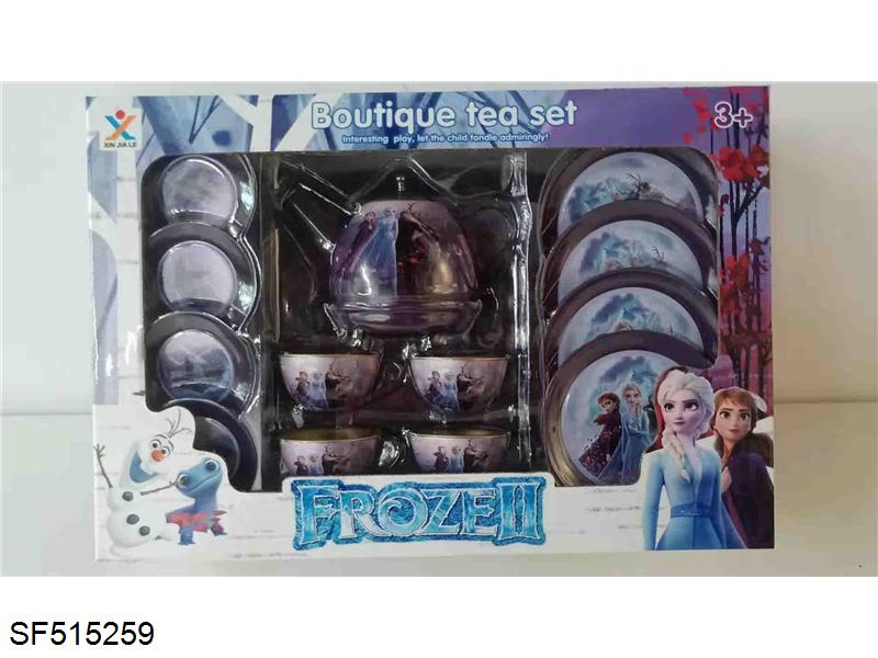 过家家马口铁冰雪茶具