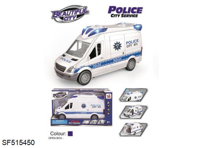 惯性城市警察车(白色)