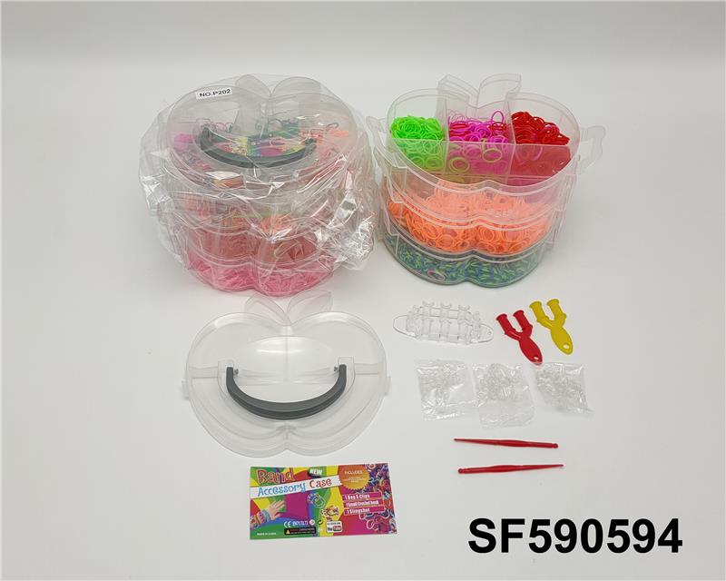 三层苹果DIY橡皮筋