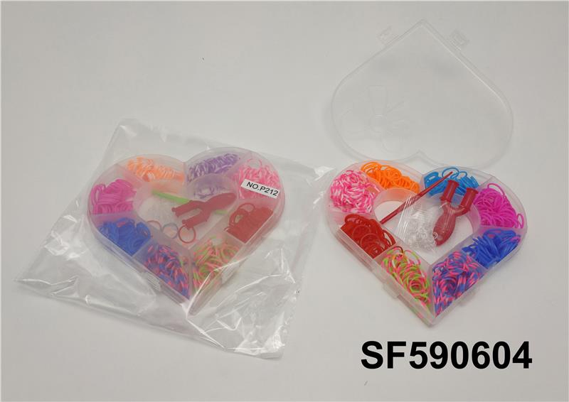 爱心DIY橡皮筋