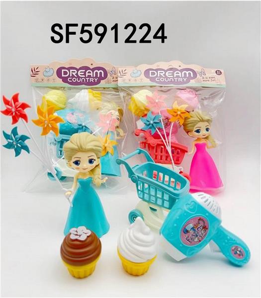 冰雪奇缘购物车过家家