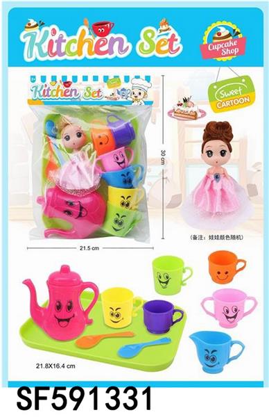 套装茶具+迷糊娃娃