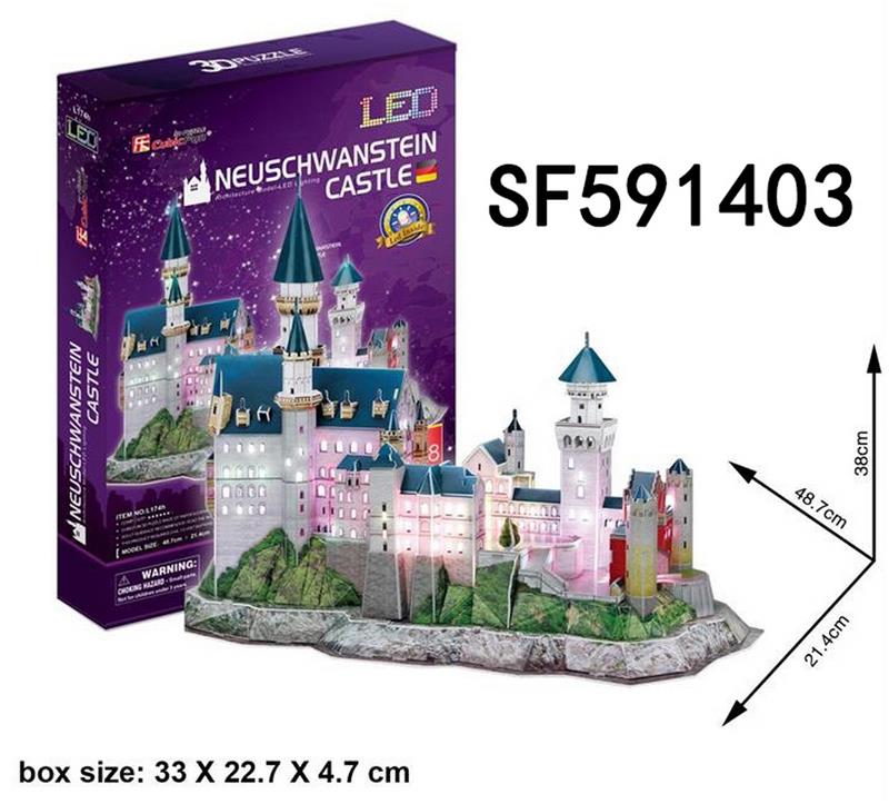 Neuschwanstein Castle天鹅堡（带LED灯）GCC