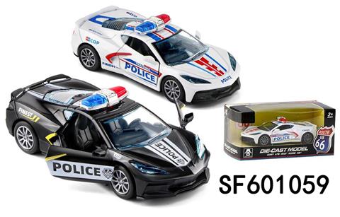 1:32 开门回力合金警车