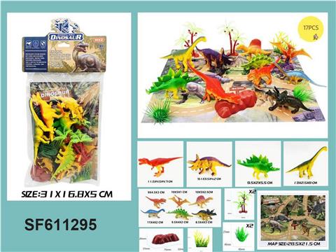恐龙场景地图套装(17PCS)