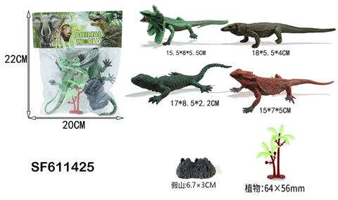 混装环保6寸实心仿真蜥蜴