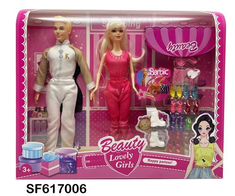11.5寸实身BarBie明星男人芭比和女人芭比