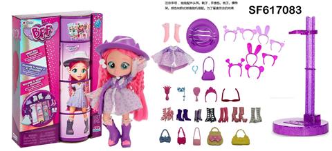 11.5寸11关节实身CRY BABIES BFF彩虹哭泣芭比娃娃