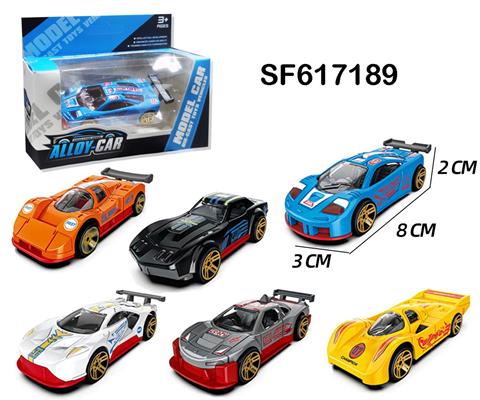 1:64赛车B款滑行合金车(6款混装)