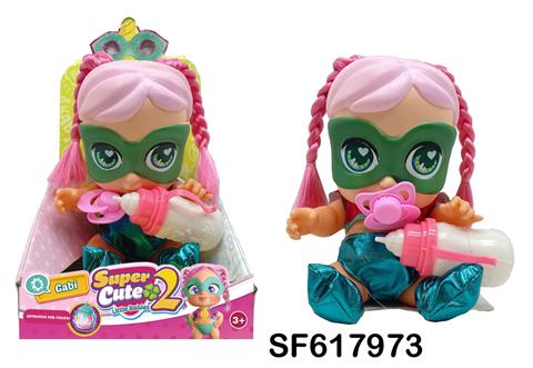14寸搪胶带七彩灯光音乐fangeek super cute超级英雄可爱宝宝