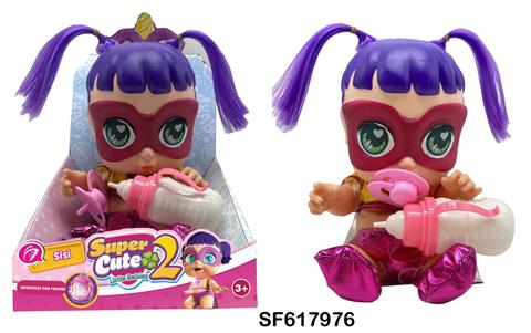 14寸搪胶带七彩灯光音乐fangeek super cute超级英雄可爱宝宝
