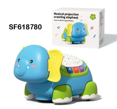 电动万向大象带灯光音乐