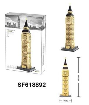 英国伦敦大笨钟拼装积木