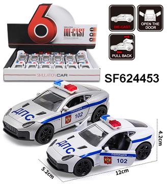 合金回力车捷豹警车(12只/盒)