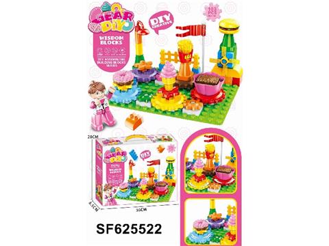 美食齿轮积木
（带底板）
103PCS