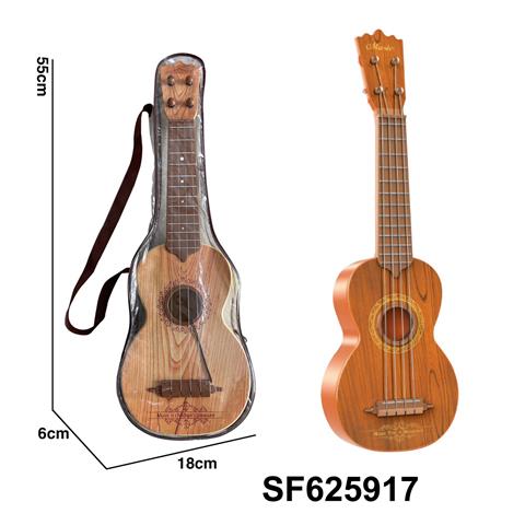 Simulated wood grain picking guitar