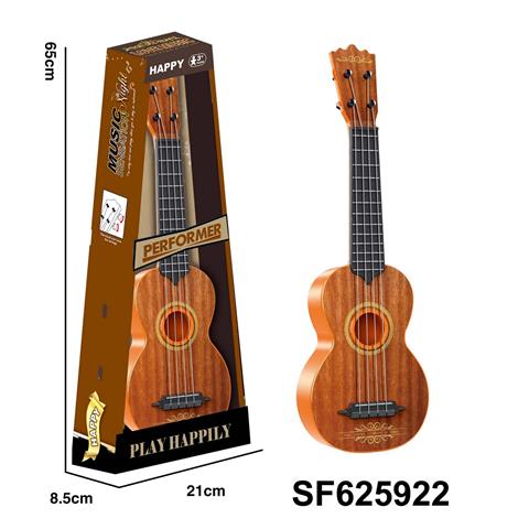 Simulated wood grain ukulele guitar