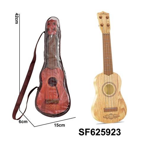 Artificial wood grain guitar in bag