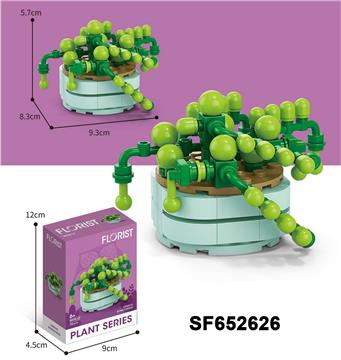 积木珍珠吊兰盆栽(79PCS)